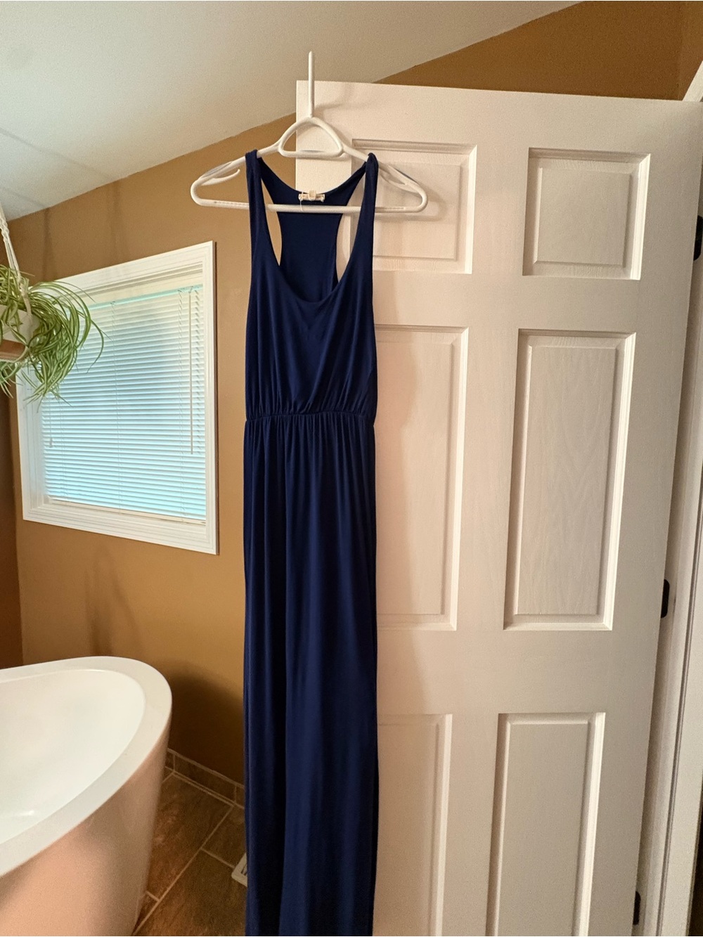 Rolla Coster Navy Blue Racerback Maxi Dress